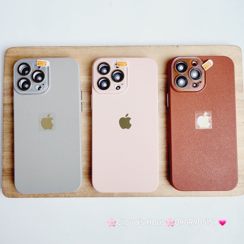 Case Ốp điện thoại iPhone Da Trơn Basic Bảo Vệ Camera iPhone 11/12/13/14/15/Pro/Promax