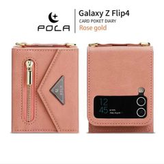Case Ốp điện thoại Samsung Chất da lộn Kèm ví đựng tiền mini Có dây đeo Sang trọng Samsung Z Flip 3/4
