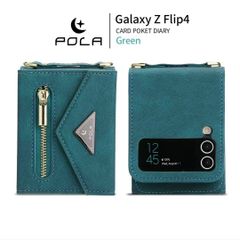 Case Ốp điện thoại Samsung Chất da lộn Kèm ví đựng tiền mini Có dây đeo Sang trọng Samsung Z Flip 3/4