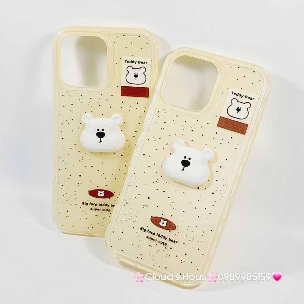 Case Ốp điện thoại iPhone icon Teddy Bear CASE iPhone 12/13/14/15/16/Pro/Promax