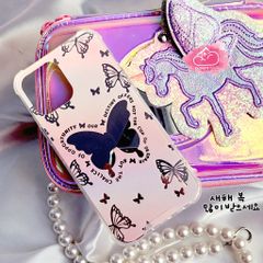 Case Ốp điện thoại iPhone Bướm Butterfly Nhám Bóng Gương iPhone 11/12/13/14/Plus/Pro/Promax