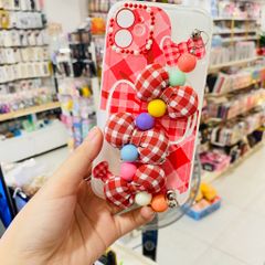 CASE iPhone Tua Rua Nơ Đỏ Trong Dẻo - TẾT