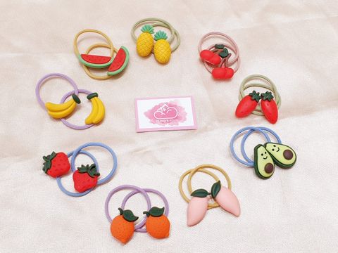 CỘT TÓC Có Charm Cho Bé (1 Set 2 Cặp)