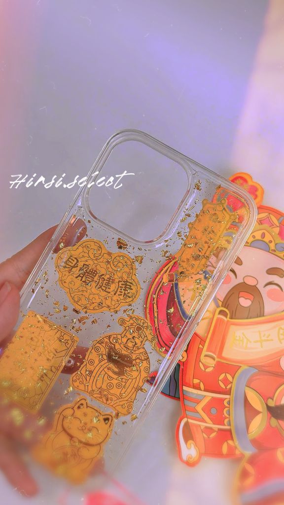 Case Ốp điện thoại iPhone 6 miếng vàng trong dẻo iPhone 11/12/13/14/15/16/Pro/Promax TẾT