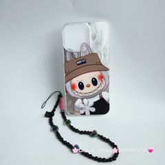 Case Ốp điện thoại iPhone Labubu Hoa Cúc Ánh Lông Vũ Bạc Hologram iPhone 7+/8+/X/XSM/11/12/13/14/15/Plus/Pro/Promax