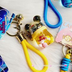 Móc Khoá Bình Nước Bling Bling Tai Mickey & Candy