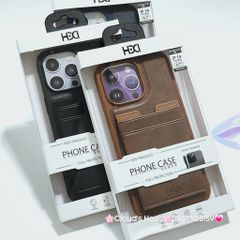 Case Ốp điện thoại iPhone HDD Da Đựng Card Chống dựng iPhone 11/12/13/14/Pro/Promax