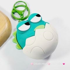 Móc Khóa Động Vật Con Thú Bóp Mắt Lồi Dễ Thương