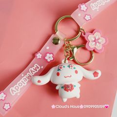 Móc Khoá Hoạt hình Sanrio Tone Trắng Hồng My Melody
