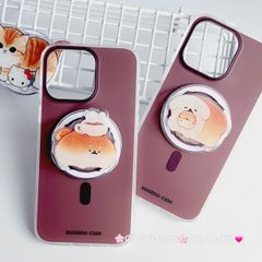 Case Ốp điện thoại iPhone Trong Nhám Magsafe Nâu Zoozoo Case iPhone 12/13/14/15/Pro/Promax