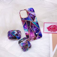 COVER AIRPOD Màu Galaxy hologram Form Tròn Cover Case Vỏ bảo vệ Airpod Màu Galaxy hologram   Airpod 1/2/3/Pro/Pro2