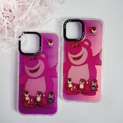 Case Ốp điện thoại iPhone Gấu dâu Lotso hologram iPhone 11/12/13/14/Pro/Promax