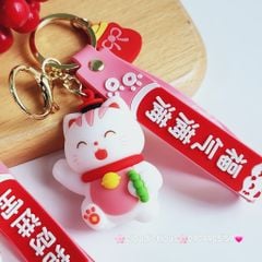 Móc Khóa Mèo May Mắn dễ thương vui vẻ - TẾT