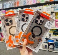 Case Ốp điện thoại iPhone HD CASE CHỐNG DỰNG LƯNG NHÁM CAMERA Magsafe Trong Chống Shock iPhone 16Promax(LUXURY CASE)