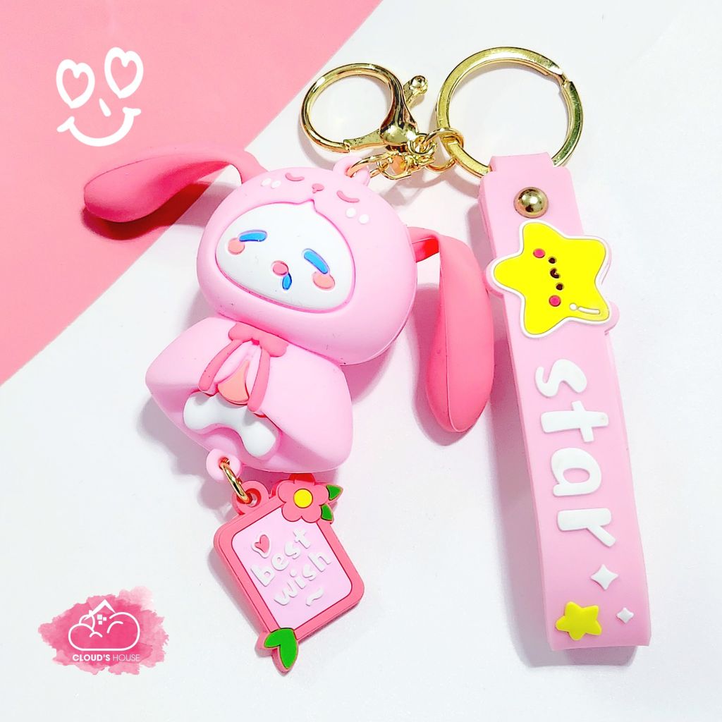 Móc khóa Điều ước Best wish Star
