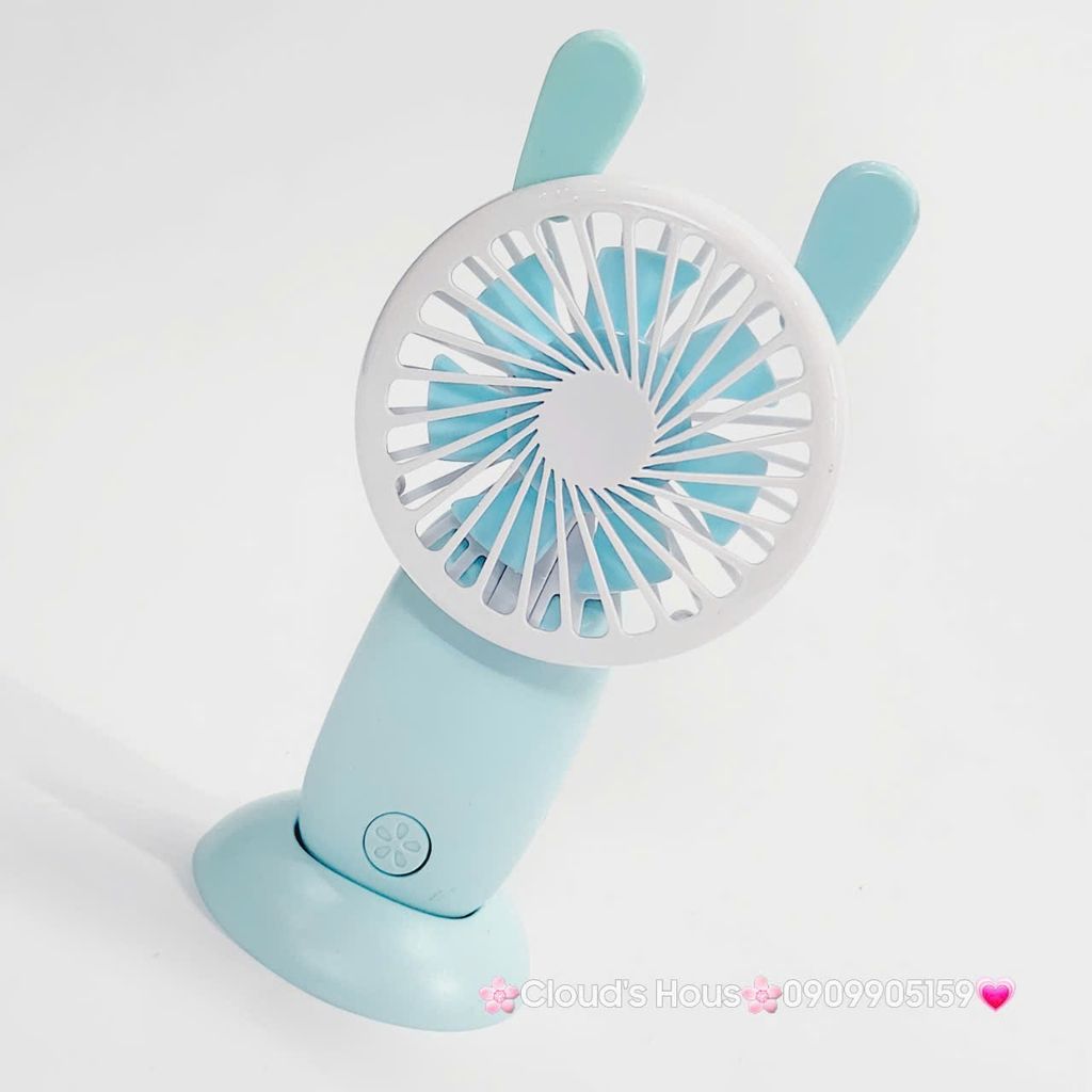 Mini Fan - Quạt Cầm Tay mini mặp tròn Có Đế đỡ