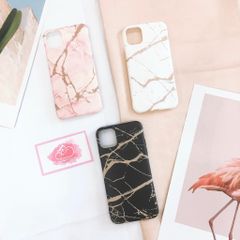 Case Ốp điện thoại iPhone KST Nhám Bóng in hình Vân đá