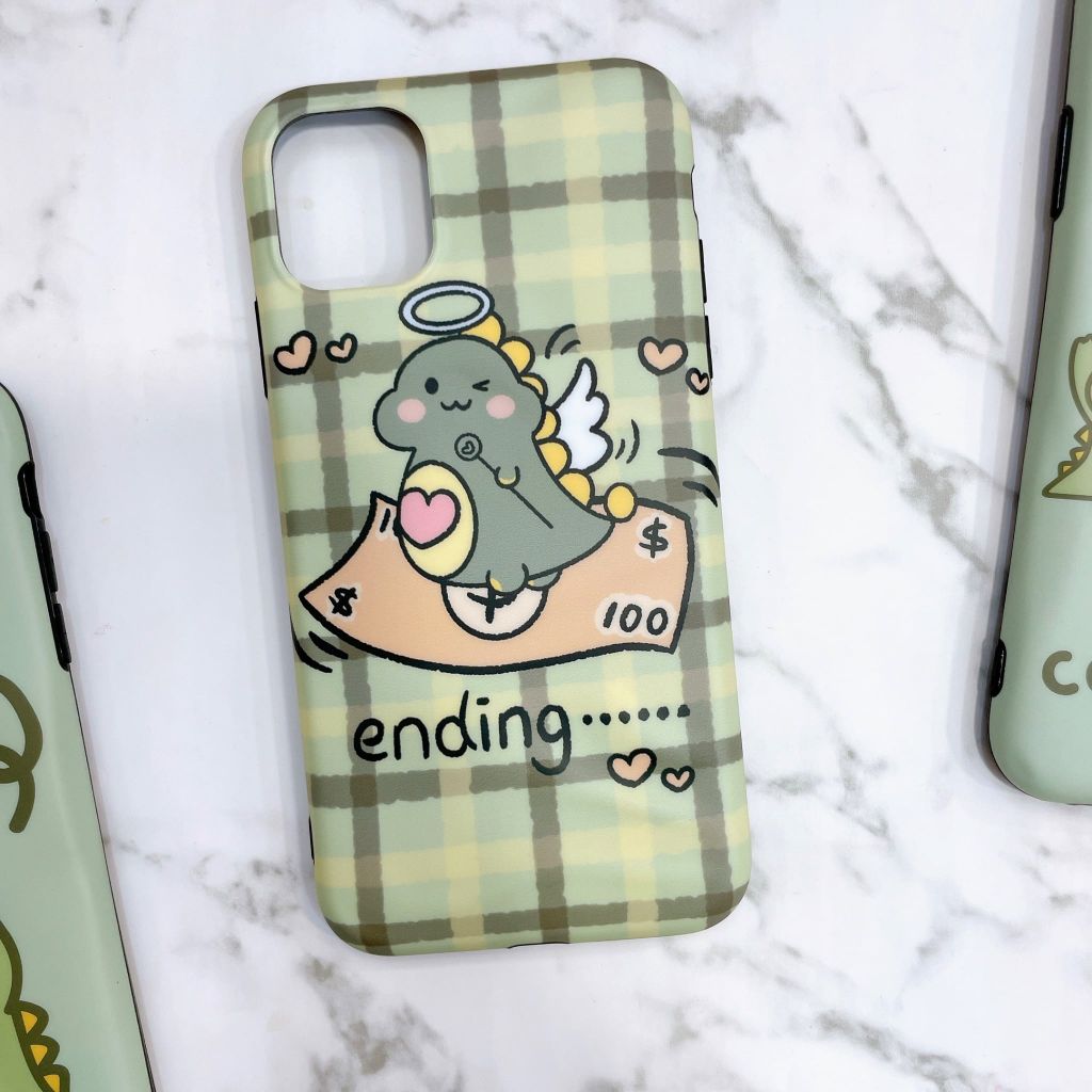 Case Ốp điện thoại iPhone Khủng long Nhám trơn 3D nổi