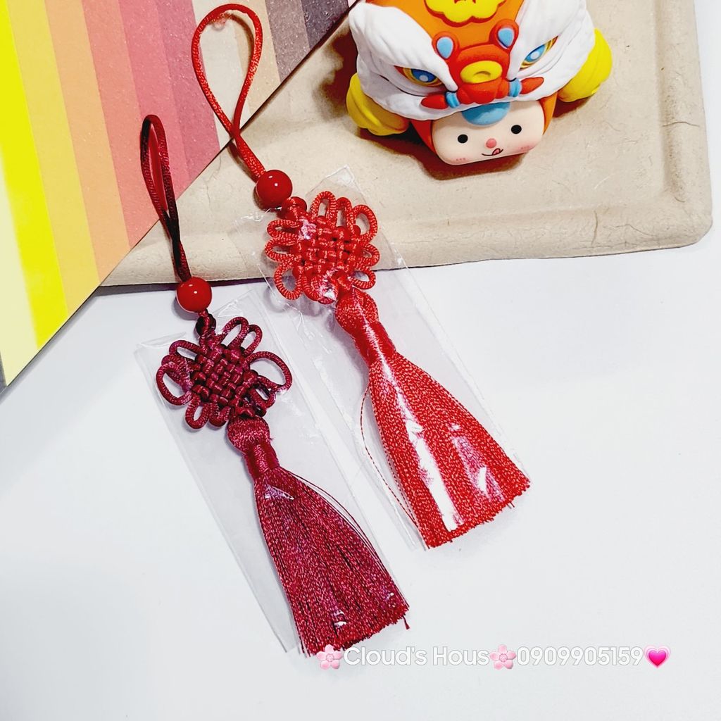 Móc Khóa Tua Rua Đồng Tâm Kết Treo Cát Tường ( TAIWAN)