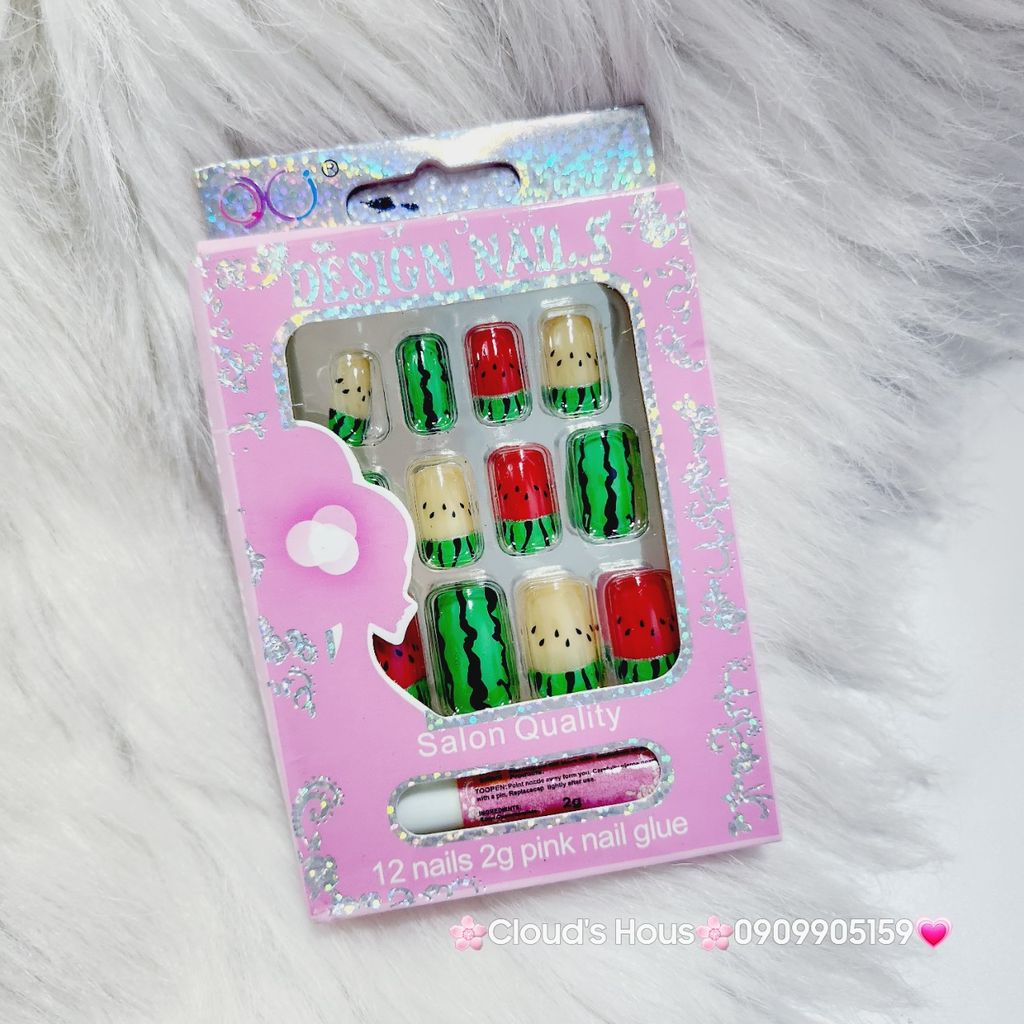 Bộ Móng Giả 12 móng nhiều mẫu -Nail