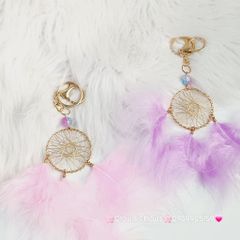 Móc khóa vòng DreamCatcher lông vũ