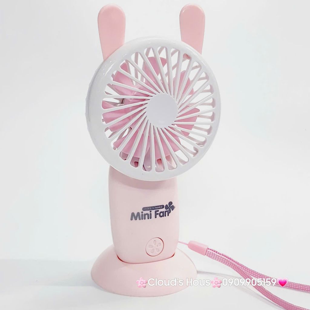 Mini Fan - Quạt Cầm Tay mini mặp tròn Có Đế đỡ