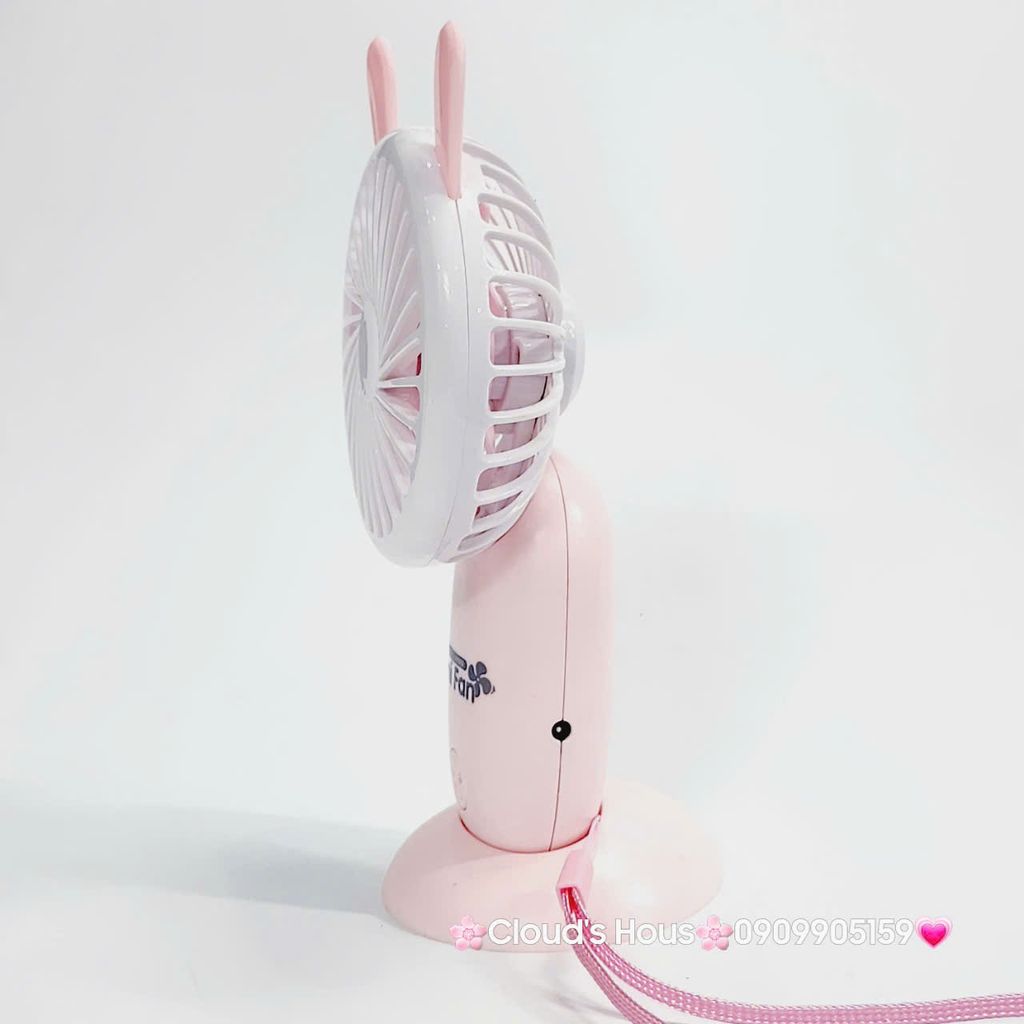 Mini Fan - Quạt Cầm Tay mini mặp tròn Có Đế đỡ