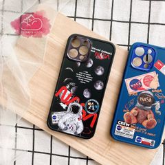 Case Ốp điện thoại iPhone Nasa Dẻo Nhám nhung Tách Camera iPhone 7/8/X/Xs/XsMax/11/12/Plus/Pro/Promax