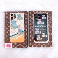 CASE IPHONE Gấu BURBERRY Chất Nhám Bóng