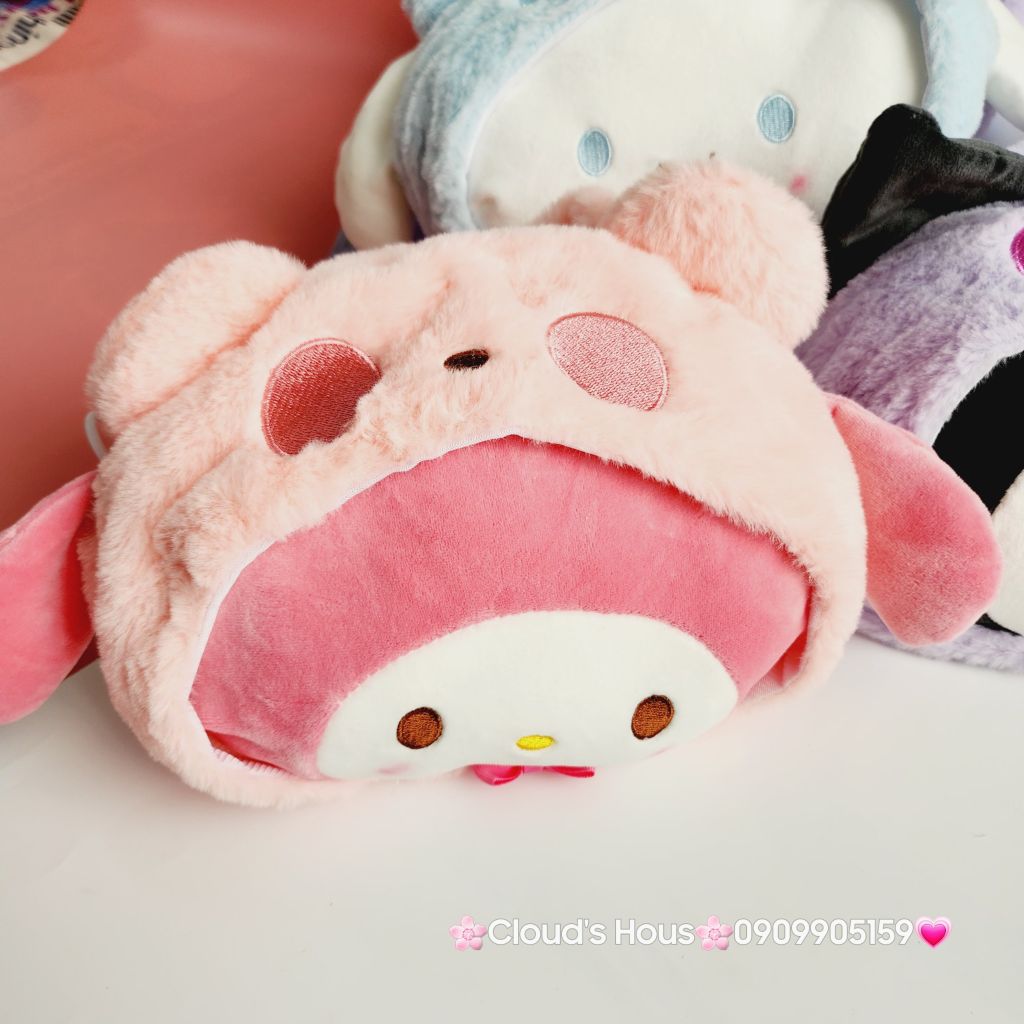 Túi xách Sanrio Kuromi Cinnamoroll Melody Bông