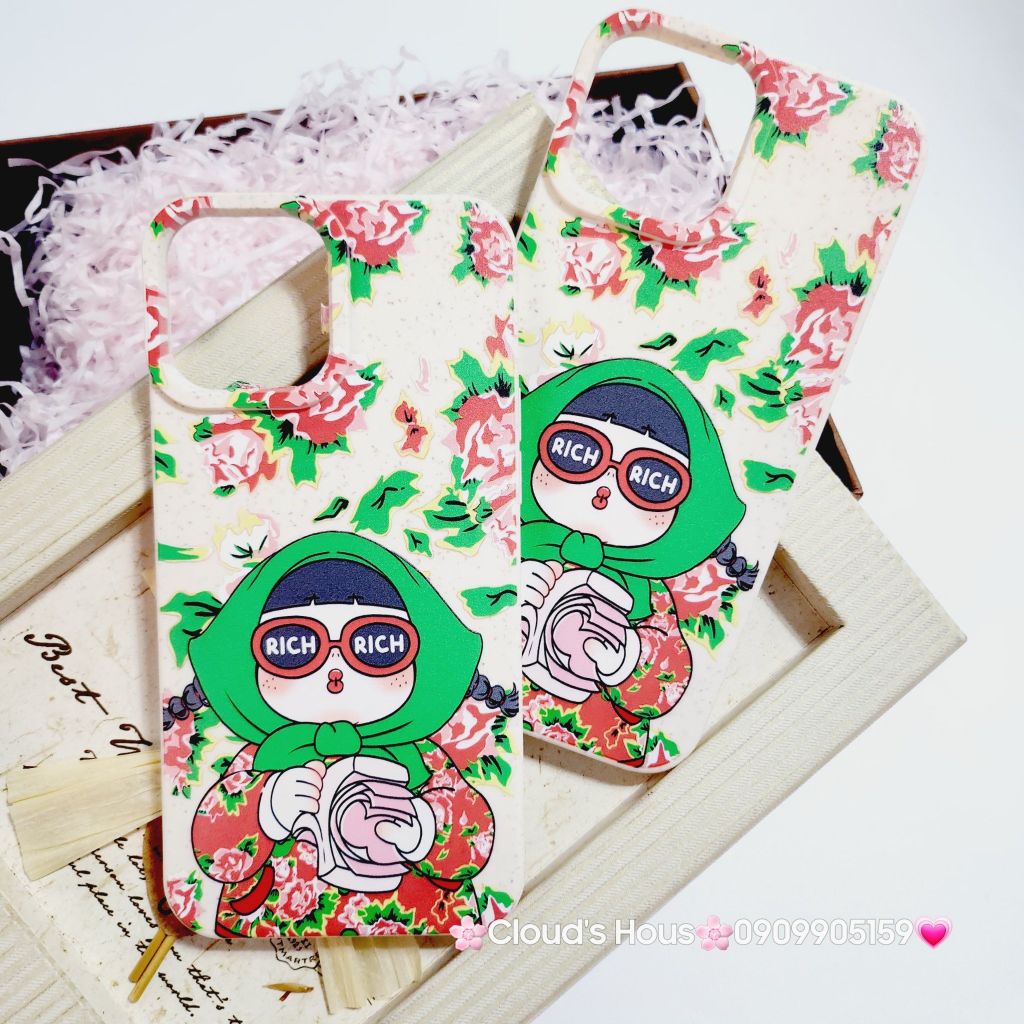 Case Ốp điện thoại iPhone Cô Bé Rich Áo Tết Chất Dẻo iPhone 11/12/13/14/15/Pro/Promax - TẾT