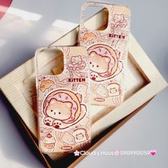 Case Ốp điện thoại iPhone Mèo bánh donut Kitten iPhone 11/12/13/14/15/Pro/Promax