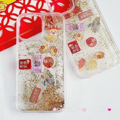 Case Ốp điện thoại iPhone Trong Bling nước icon Tết iPhone 11/12/13/14/15/Pro/Promax - TẾT