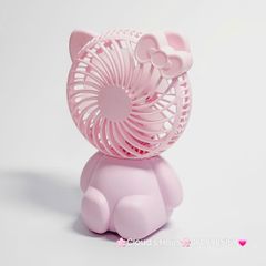 Mini Fan - Quạt Cầm Tay - Để Bàn Hello Kitty Ngồi (nhiều màu)