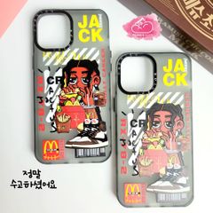 Case Ốp điện thoại iPhone Jack ngầu nhám viền cam fashion titan iPhone 11/12/13/14/Pro/Promax