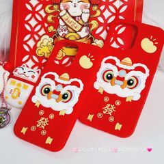 Case Ốp điện thoại iPhone Su dẻo Lân Đỏ TẾT Lì Xì iPhone 11/12/13/14/15/Pro/Promax