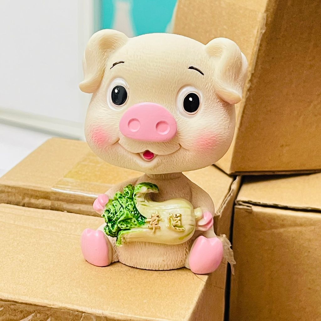 Bộ tượng 3 chú heo ăn trái cây (126k/1 bộ)
