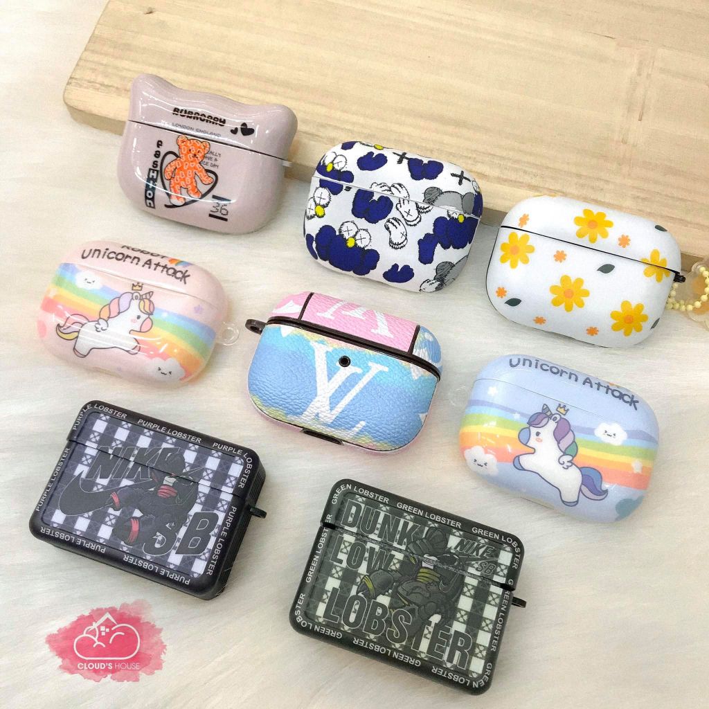 Cover Case Vỏ bảo vệ Airpod Hoa Cúc Form Tròn Airpod 1/2/3/Pro/Pro2