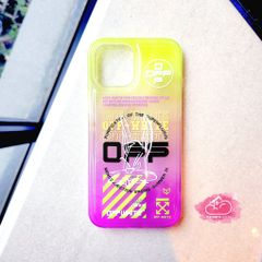 CASE IPHONE Chất Bóng OFF WHITE - Màu dạ quang nổi bật cá tính