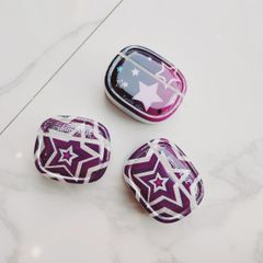 Cover Case Vỏ bảo vệ Airpod Ngôi sao Tím Kèm móc khoá Airpod 1/2/3/Pro/Pro2