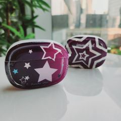 Cover Case Vỏ bảo vệ Airpod Ngôi sao Tím Kèm móc khoá Airpod 1/2/3/Pro/Pro2