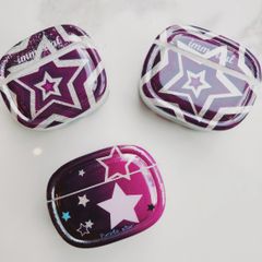 Cover Case Vỏ bảo vệ Airpod Ngôi sao Tím Kèm móc khoá Airpod 1/2/3/Pro/Pro2