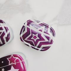 Cover Case Vỏ bảo vệ Airpod Ngôi sao Tím Kèm móc khoá Airpod 1/2/3/Pro/Pro2