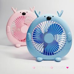 Mini Fan - Quạt Để Bàn Hình Tuần Lộc Có Sừng ( loại to)