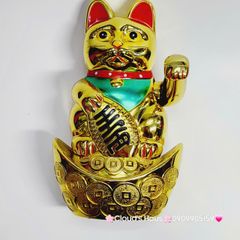 Mèo Thần Tài Mạ Vàng Nhiều Mẫu Nhiều Size