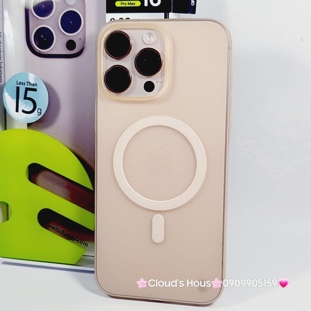 Case Ốp điện thoại iPhone Switcheasy Ultra Slim Nhám Lụa Siêu Mỏng Magsafe 0.35mm 16/Plus/Pro/Promax