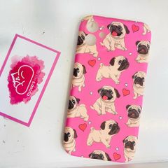 Case Ốp điện thoại iPhone Chó Pug nền hồng chất Umku dẻo