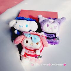 Móc Khóa Gấu Bông Gói Bánh Kuromi Melody Cinnamoroll