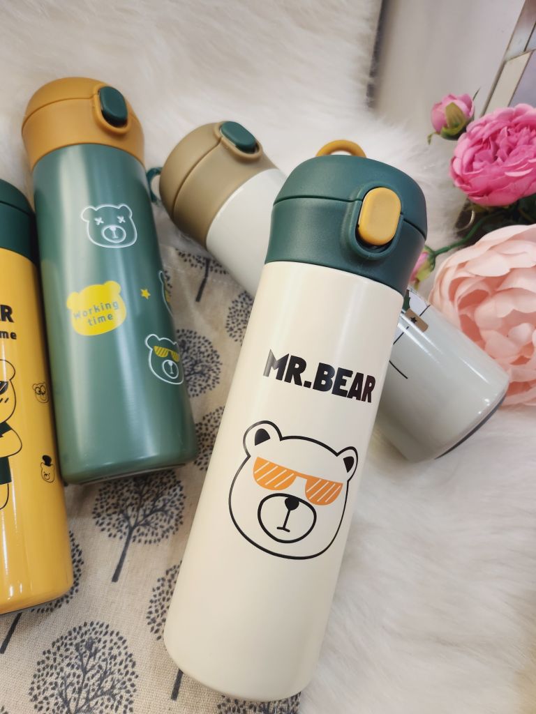 BÌNH GIỮ NHIỆT Gấu Siêu Ngầu