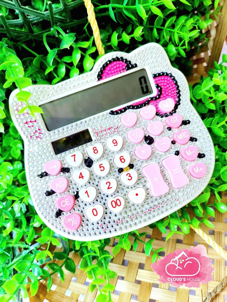 Máy Tính Hello Kitty Đính Đá